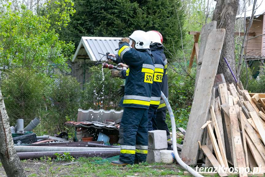 Pożar drewutni w Chorkówce