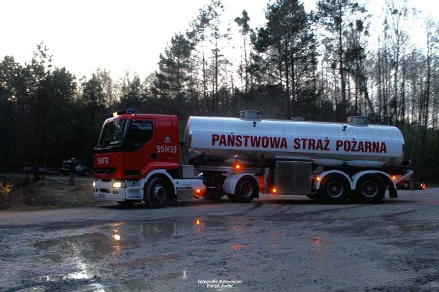 Pożar lasu w okolicy stalowej woli 