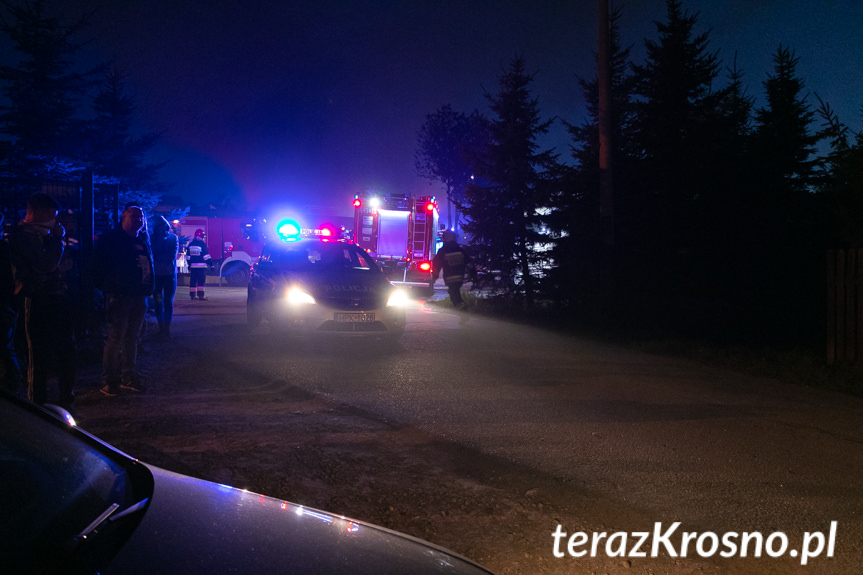 Pożar na terenie sortowni śmieci w Wolicy