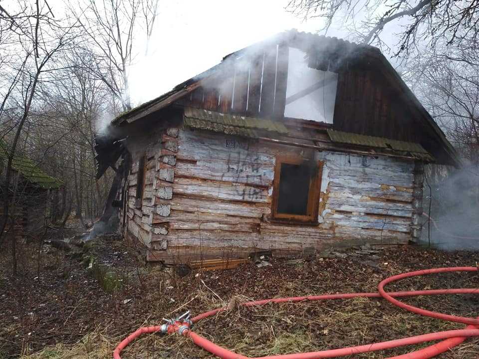 Pożar opuszczonego budynku 