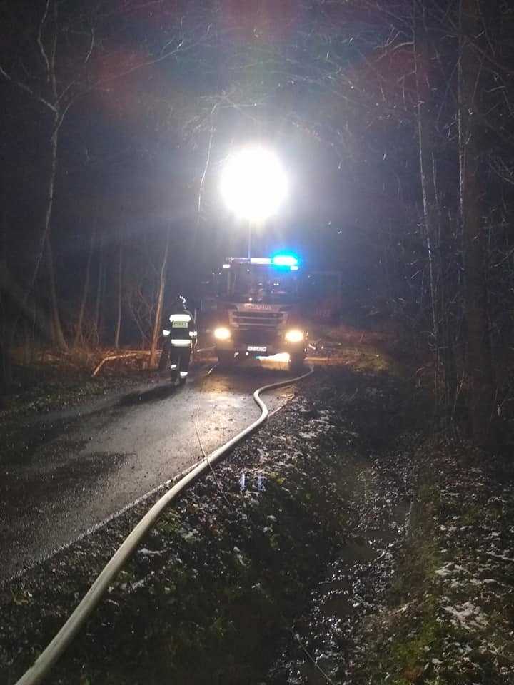  Pożar opuszczonego budynku 