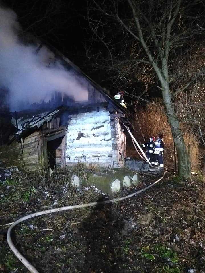  Pożar opuszczonego budynku 