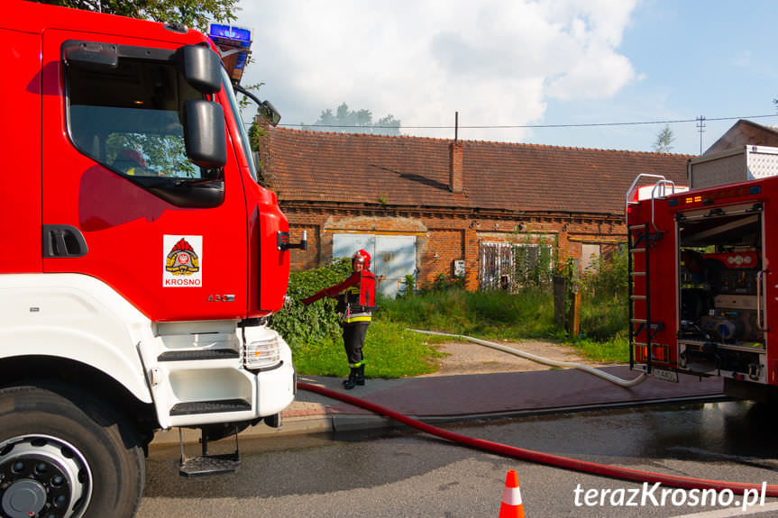 Pożar przy ul. Popiełuszki