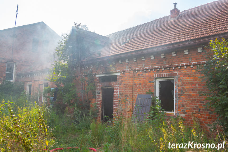 Pożar przy ul. Popiełuszki