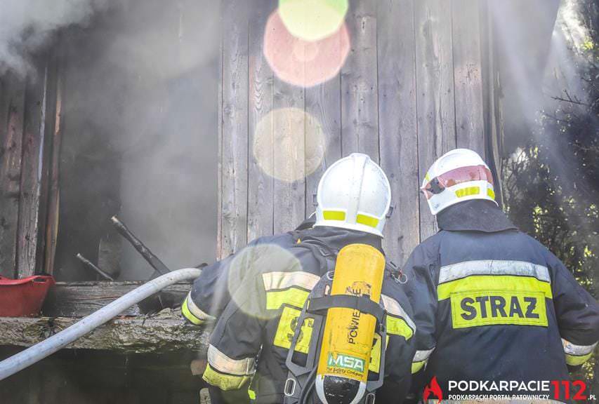 Pożar pustostanu Rymanów