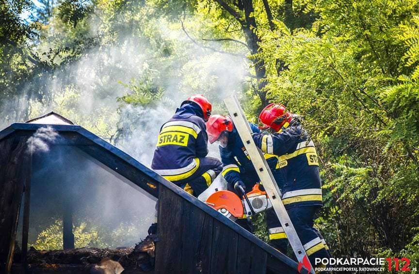 Pożar pustostanu Rymanów