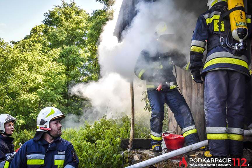 Pożar pustostanu Rymanów