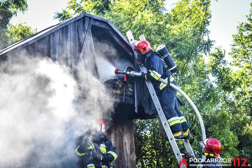 Pożar pustostanu Rymanów