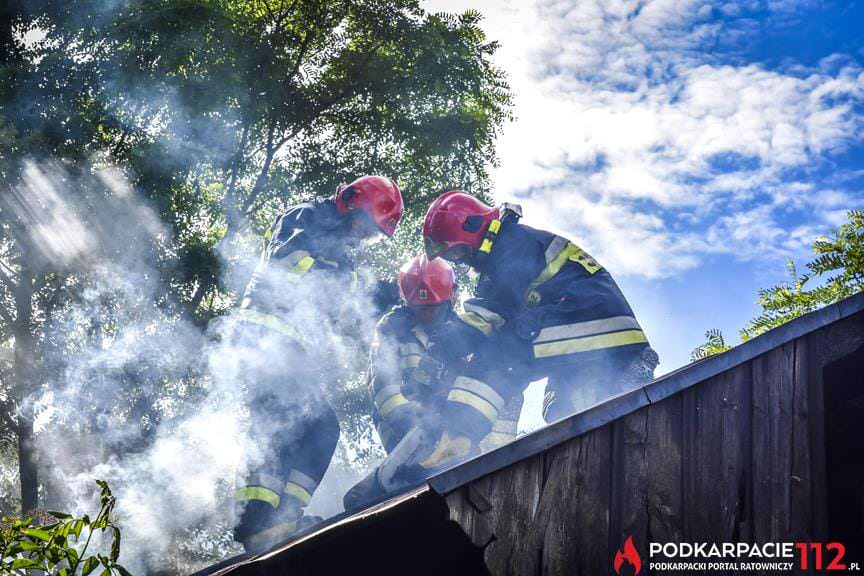 Pożar pustostanu Rymanów