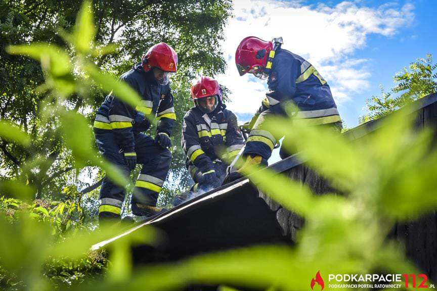 Pożar pustostanu Rymanów