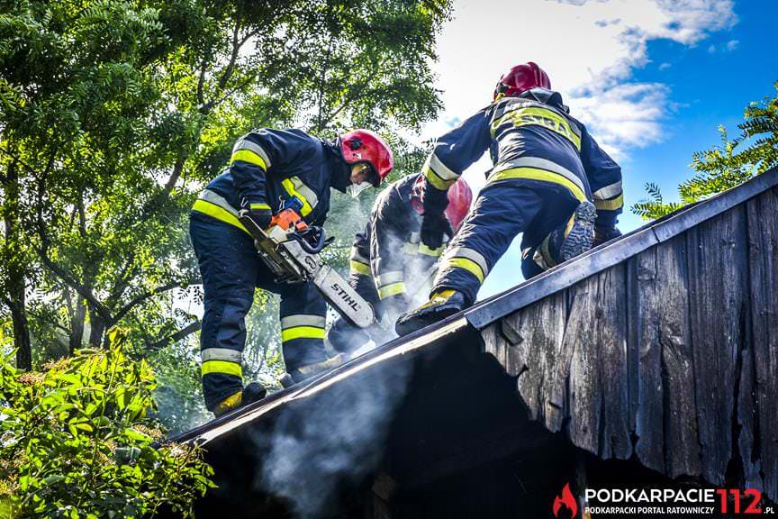 Pożar pustostanu Rymanów