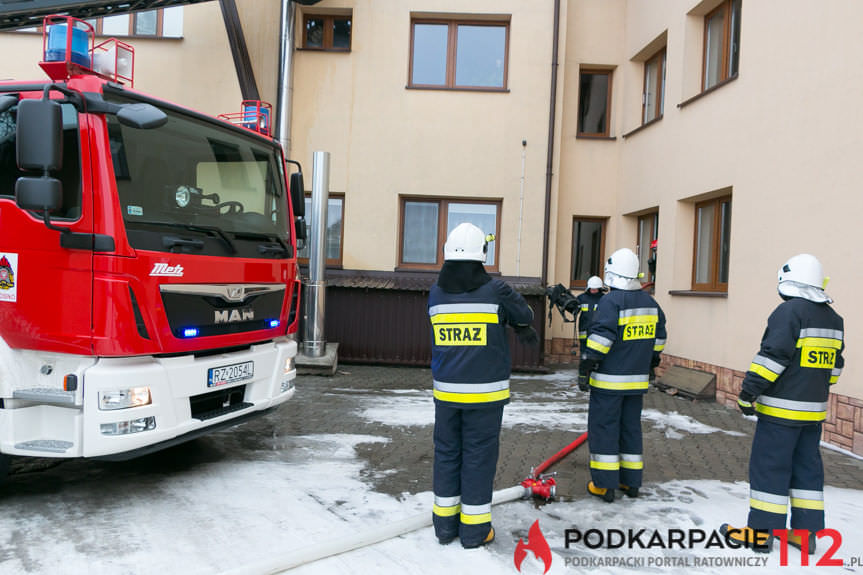 Pożar w Domu Księży Seniorów w Korczynie