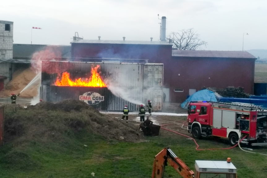 Pożar w Krośnie