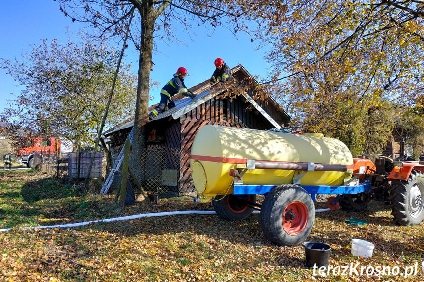 Pożar w Odrzykoniu