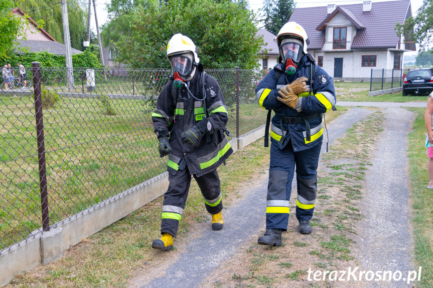 Pożar w Odrzykoniu. Spłonął budynek gospodarczy