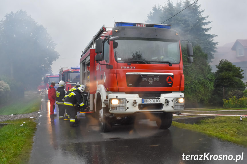 Pożar w Odrzykoniu