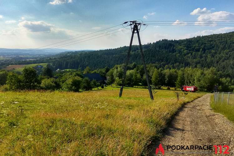 Pożar w Odrzykoniu 