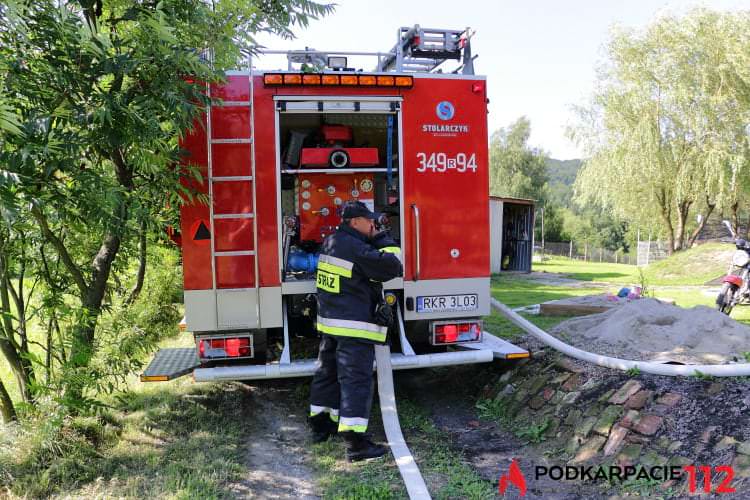 Pożar w Odrzykoniu 