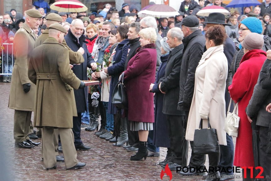 Przysięga żołnierzy WOT na rynku w Rzeszowie