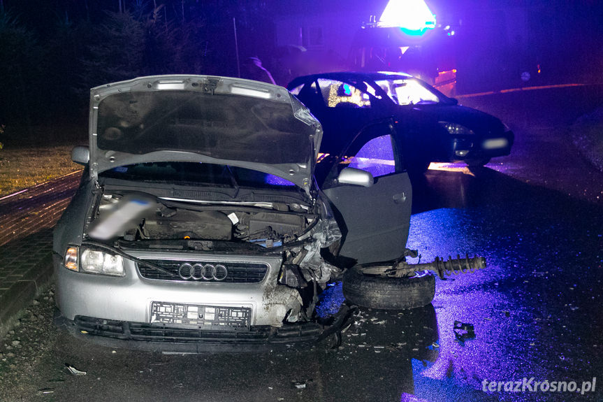 Rogi. Zderzenie forda i audi