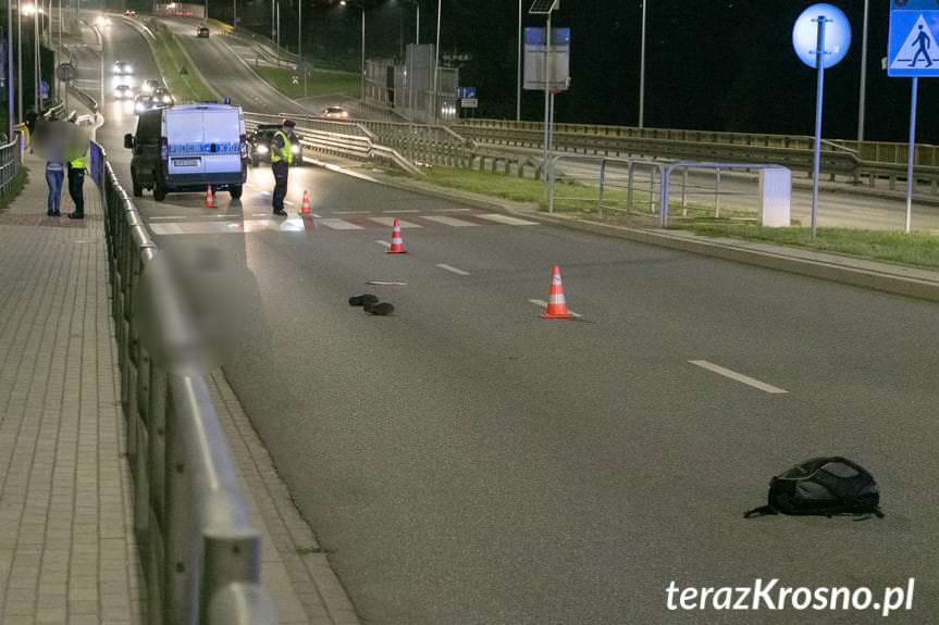 Śmiertelne potrącenie mężczyzny na przejściu dla pieszych w Krośnie