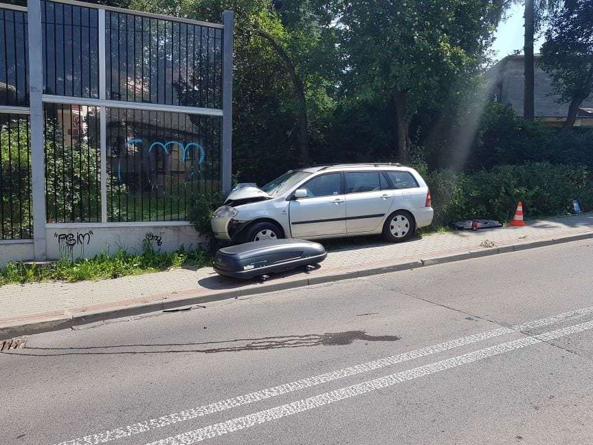 Sobotnia kolizja na ul.Konopnickiej w Krośnie