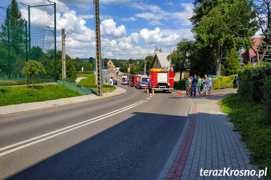 Sobotnia kolizja na ul.Konopnickiej w Krośnie