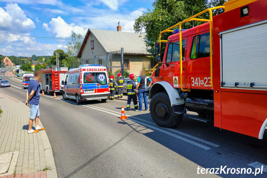 Sobotnia kolizja na ul.Konopnickiej w Krośnie