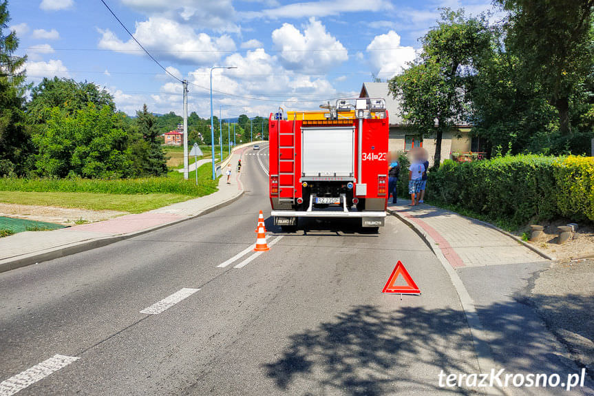 Sobotnia kolizja na ul.Konopnickiej w Krośnie