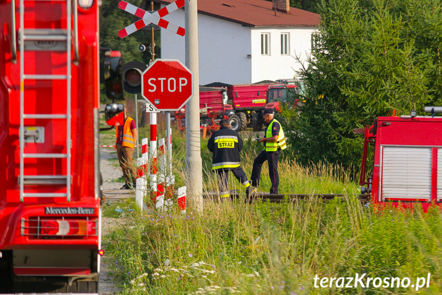 Szebnie. Tragiczny wypadek na przejeździe kolejowym