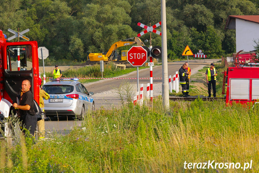 Szebnie. Tragiczny wypadek na przejeździe kolejowym