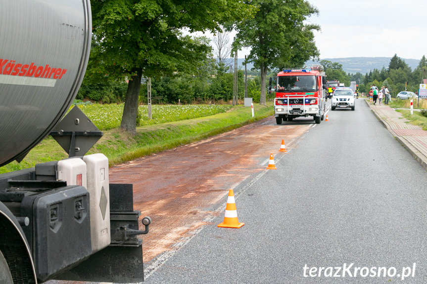 Teodorówka. Zderzenie samochodu ciężarowego i osobówki