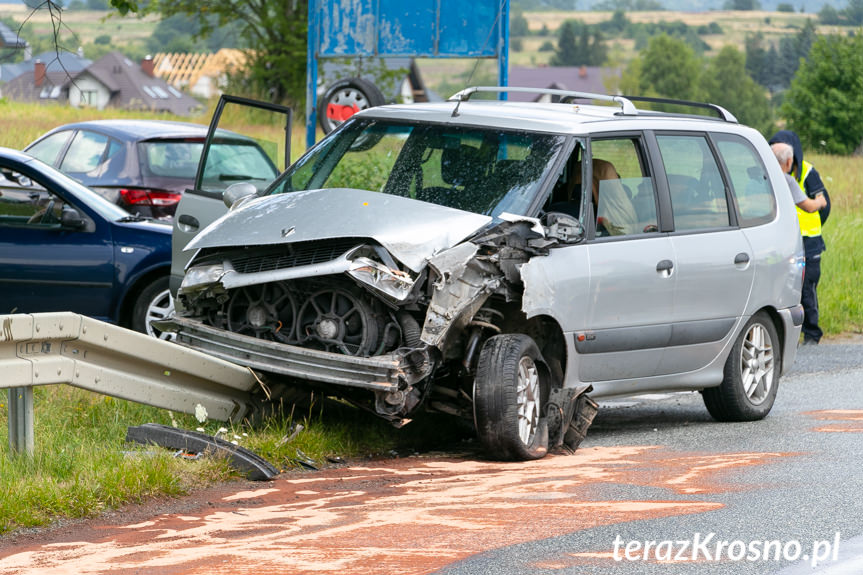 Teodorówka. Zderzenie samochodu ciężarowego i osobówki