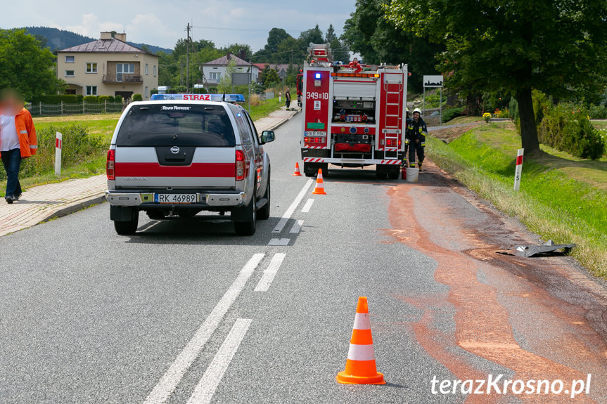 Teodorówka. Zderzenie samochodu ciężarowego i osobówki