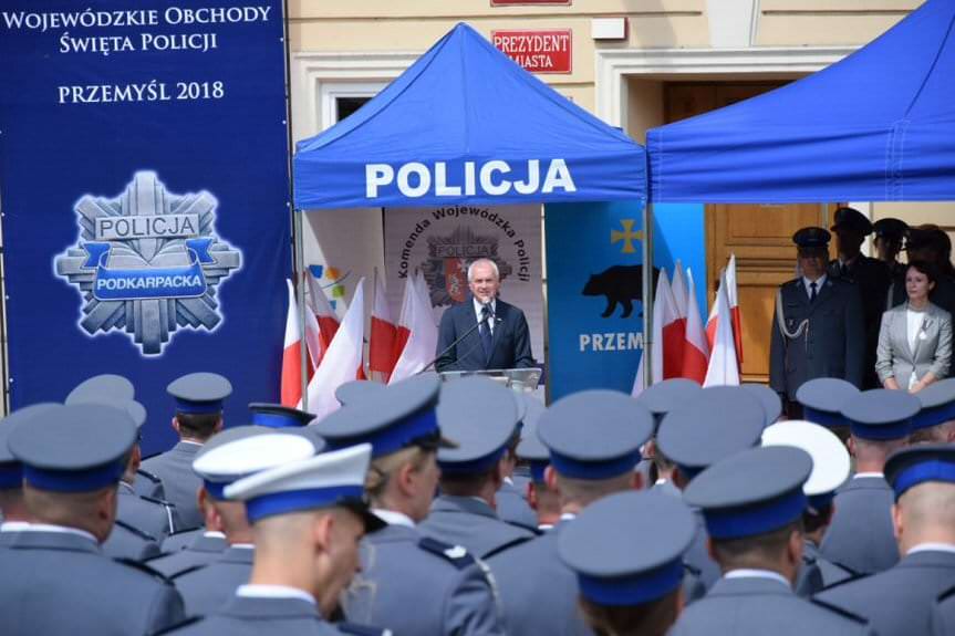 Wojewódzkie obchody Święta Policji w Przemyślu