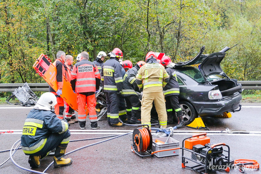 Wypadek drogowy w Komborni