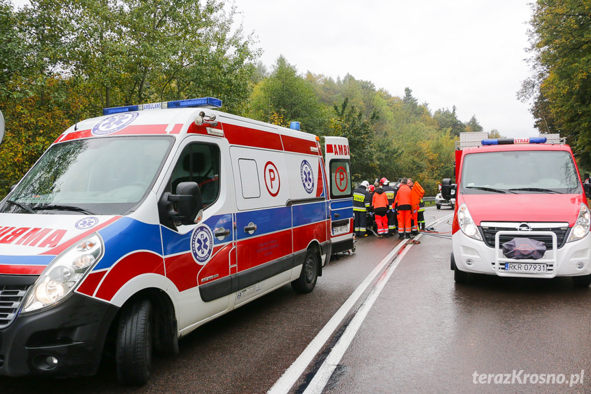 Wypadek drogowy w Komborni