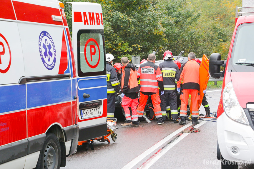 Wypadek drogowy w Komborni