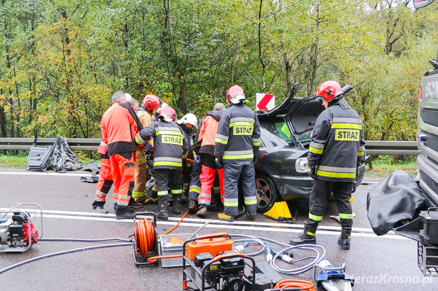 Wypadek drogowy w Komborni