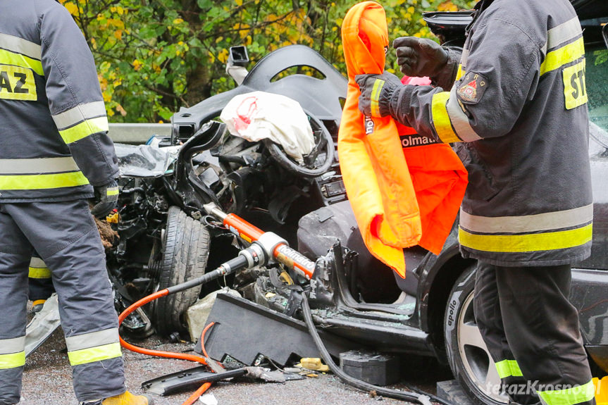 Wypadek drogowy w Komborni