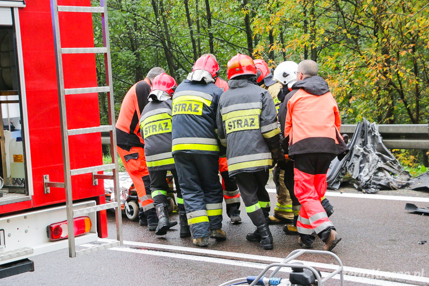 Wypadek drogowy w Komborni