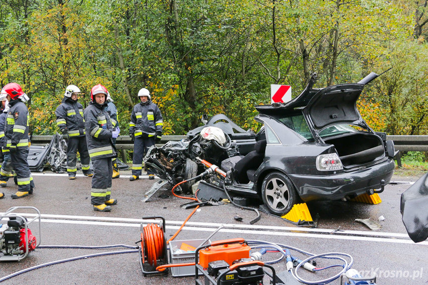 Wypadek drogowy w Komborni