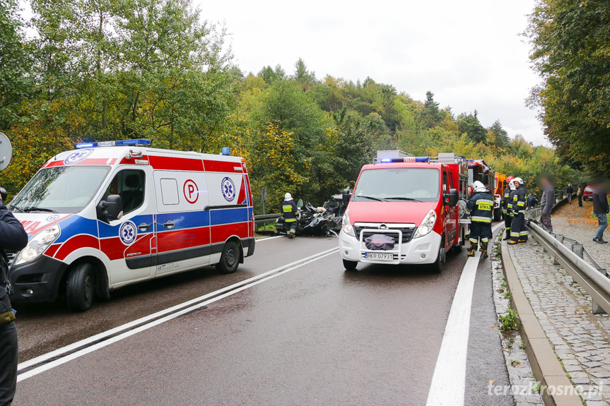 Wypadek drogowy w Komborni