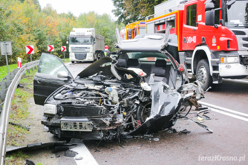 Wypadek drogowy w Komborni