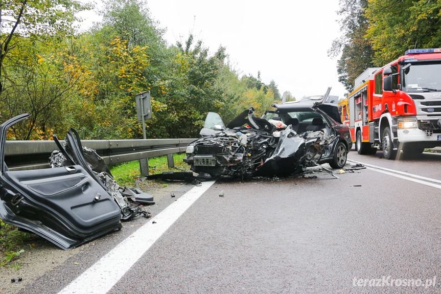 Wypadek drogowy w Komborni