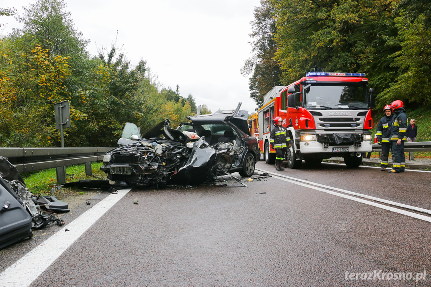 Wypadek drogowy w Komborni