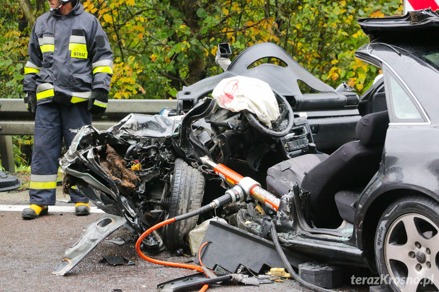 Wypadek drogowy w Komborni