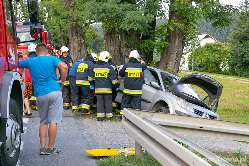 Wypadek drogowy w Zboiskach