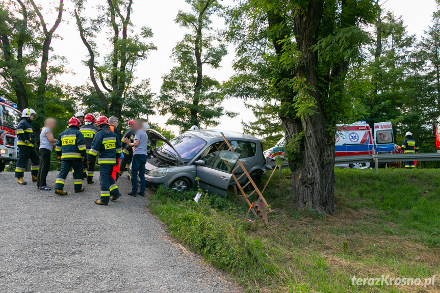 Wypadek drogowy w Zboiskach