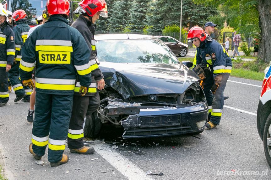 Wypadek drogowy w Zboiskach